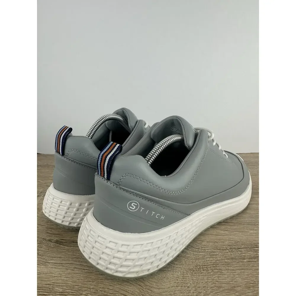 STITCH SL Pace Fadeaway Golf Shoes Gray Leather Spikeless Men’s Size 10.5